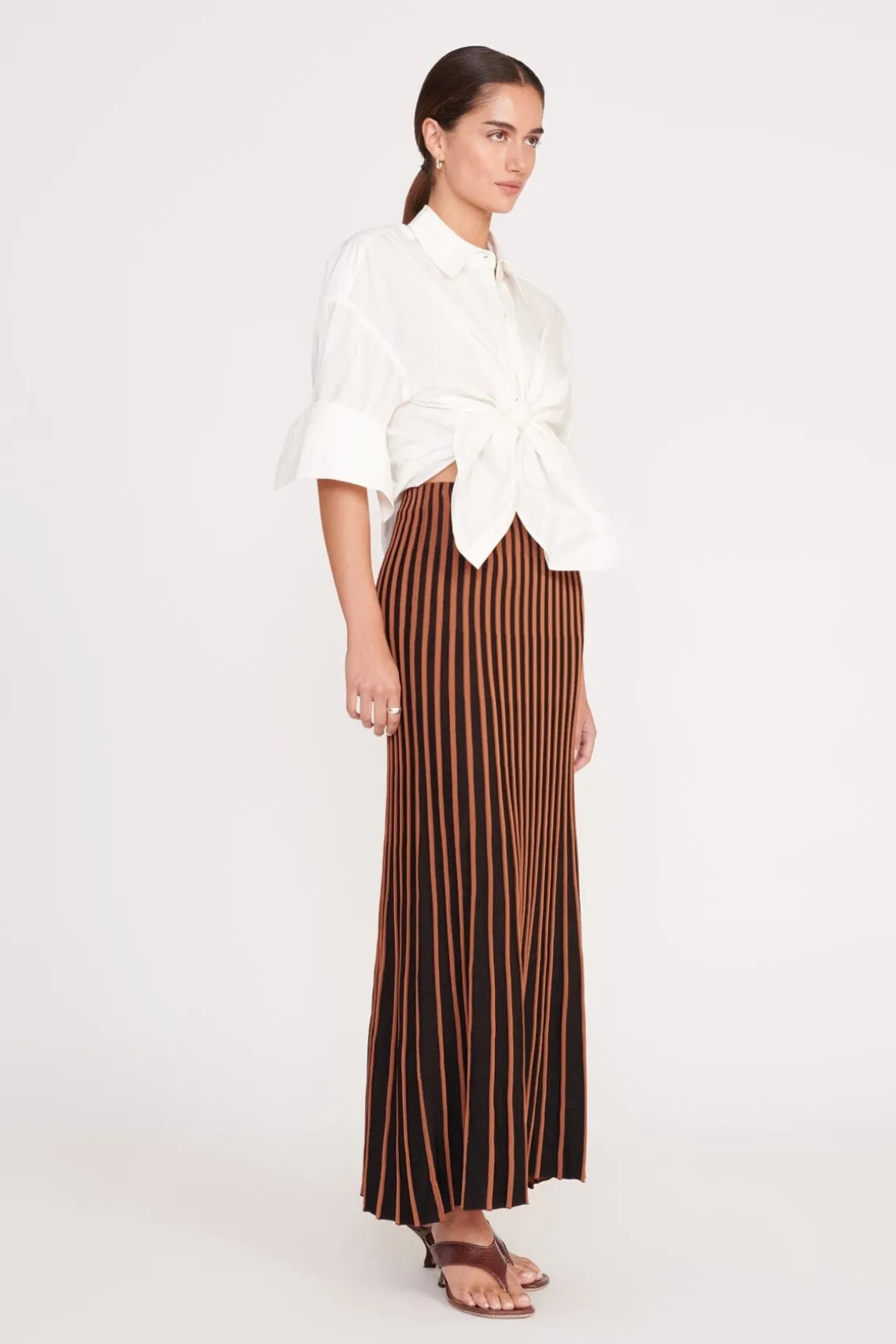 ALEIDA SKIRT TAN BLACK