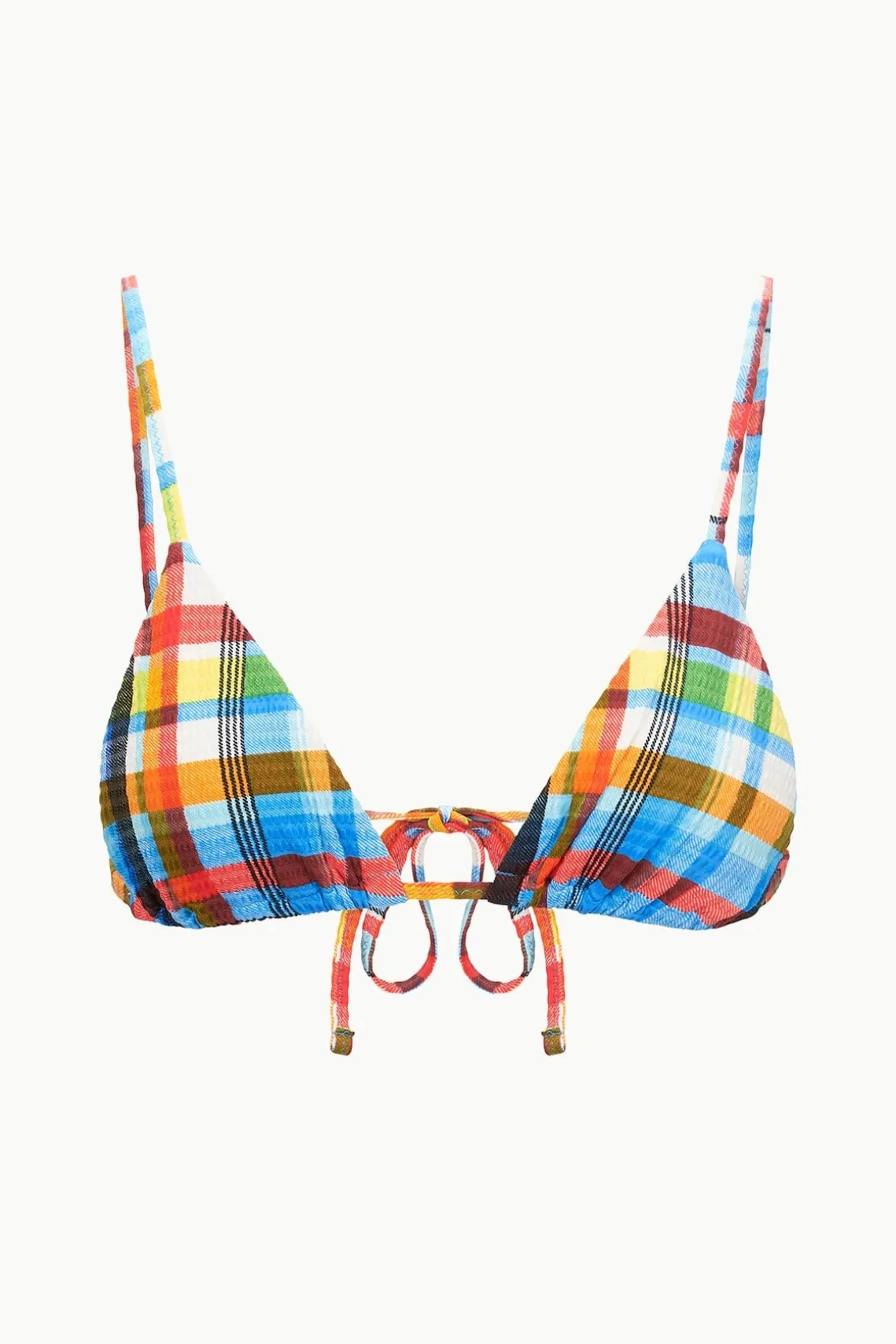 ALEXIS TRIANGLE TOP MADRAS PLAID