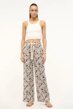 ALIZE PANT NAVY SCALLOP BLOCK PRINT