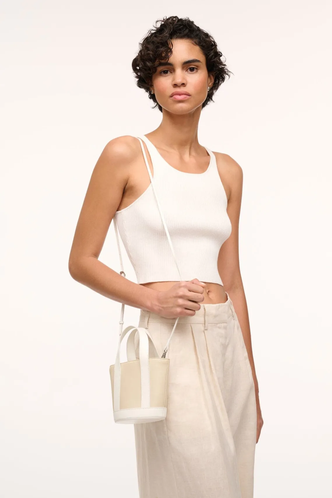 ALLORA MICRO TOTE CREAM PAPER
