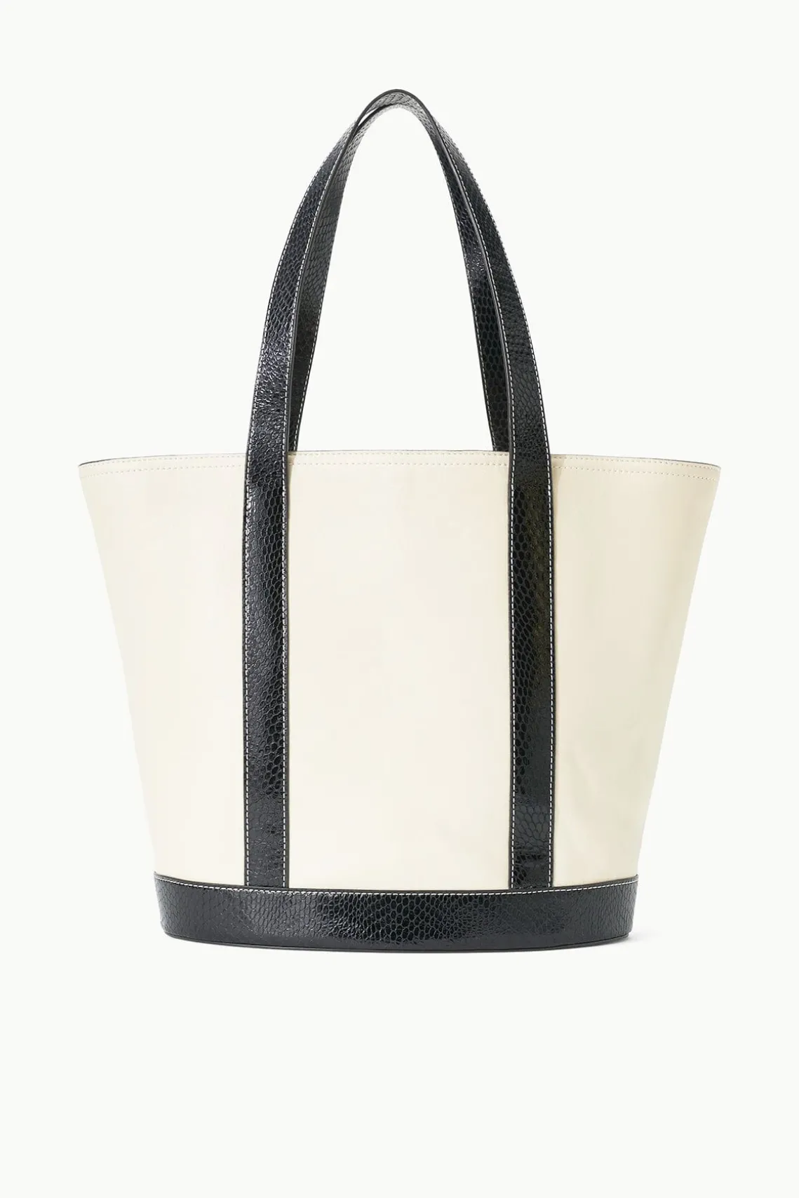 ALLORA TOTE CREAM BLACK