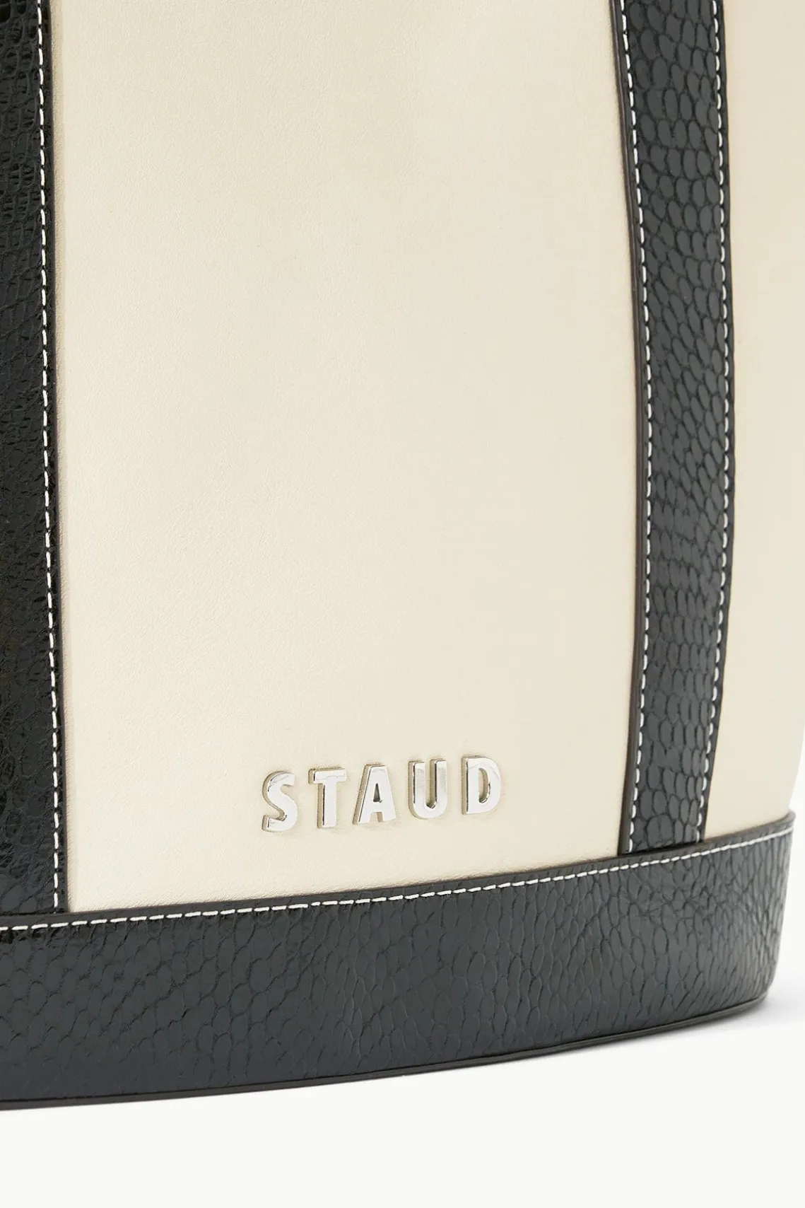 ALLORA TOTE CREAM BLACK