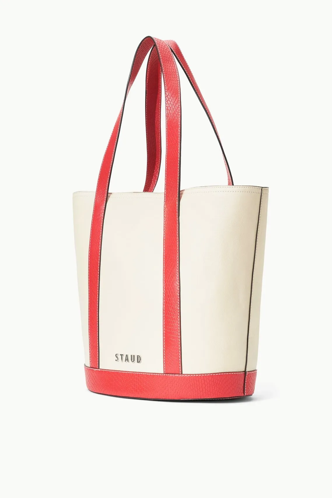 ALLORA TOTE CREAM RED ROSE