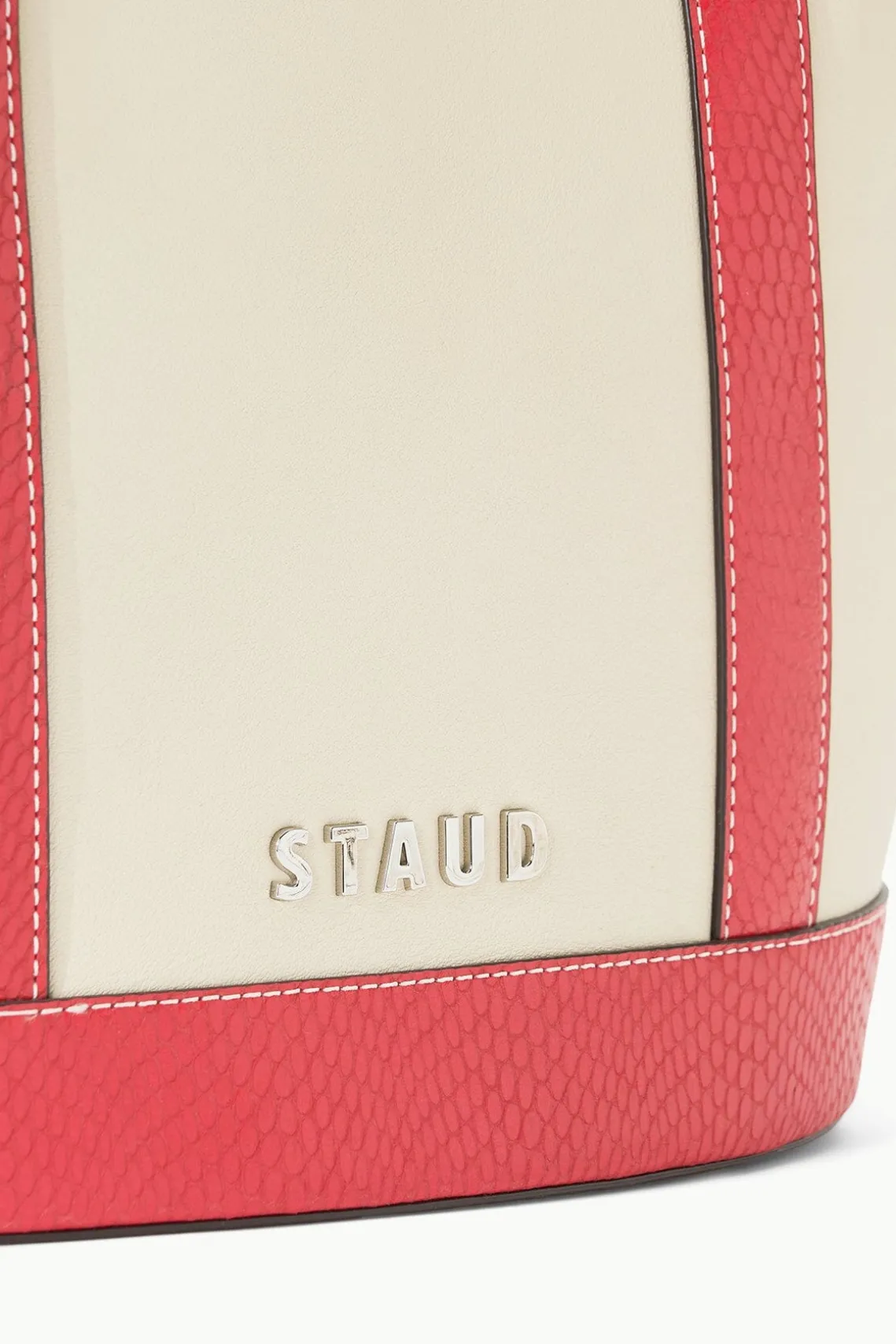 ALLORA TOTE CREAM RED ROSE