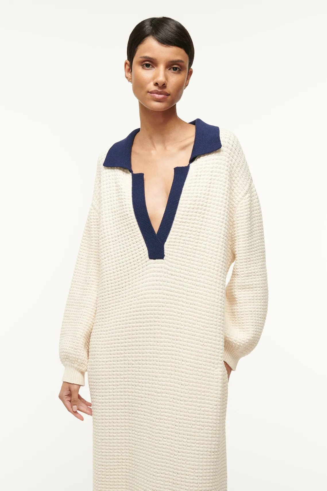 ALTEA DRESS IVORY NAVY
