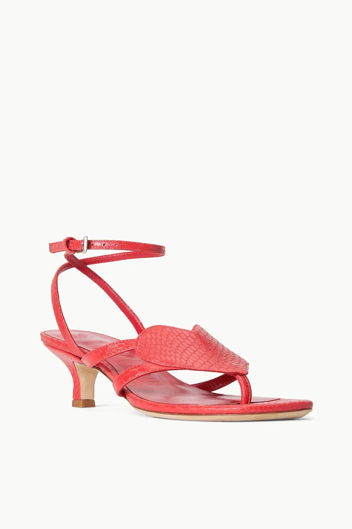 AMOUR KITTEN HEEL RED ROSE