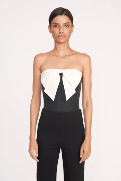 ATTICUS TOP BLACK IVORY