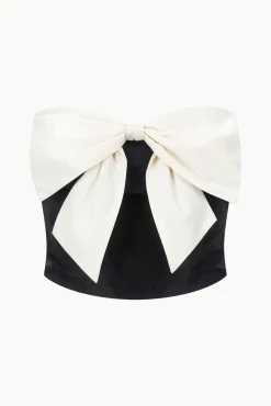 ATTICUS TOP BLACK IVORY