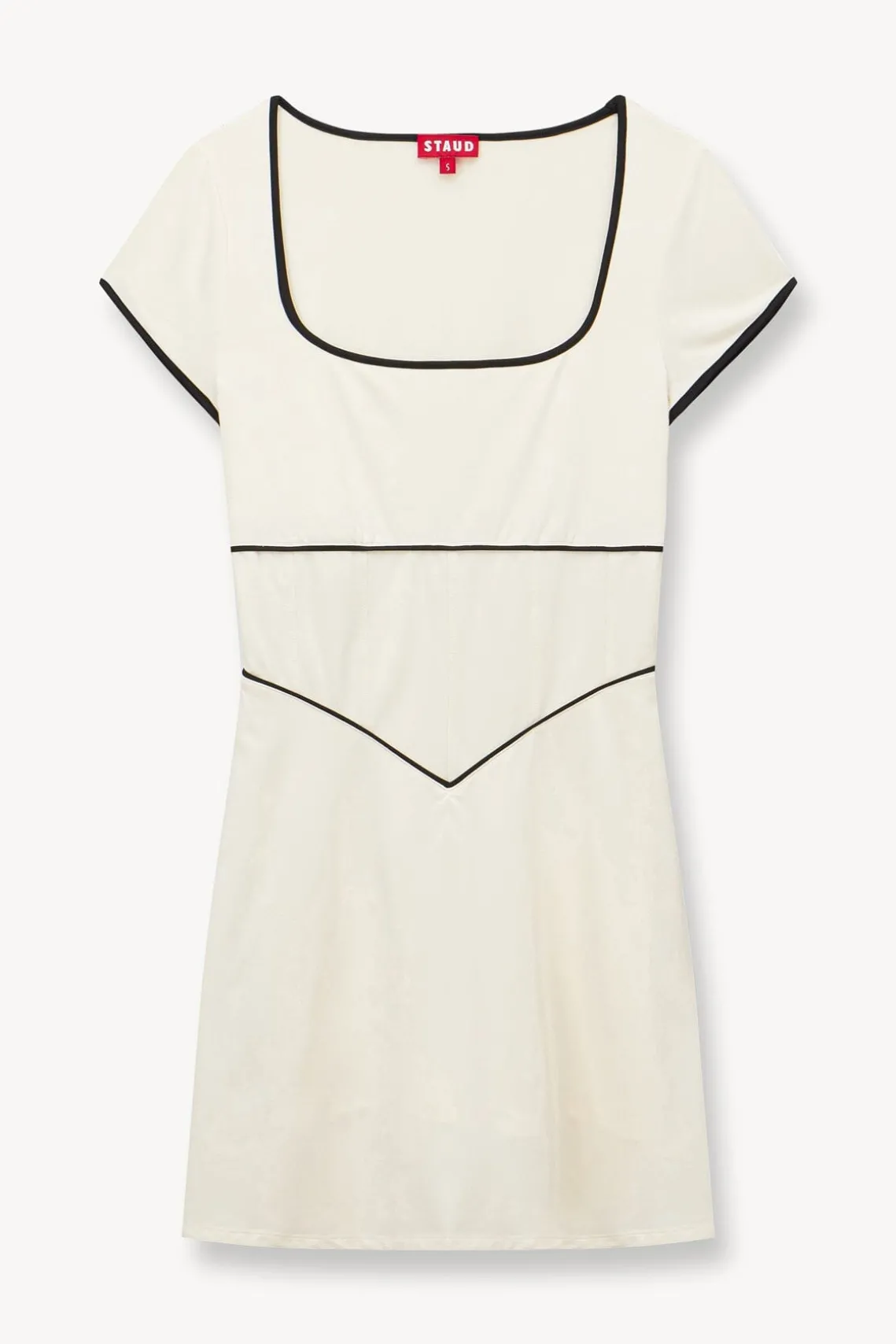 BACKSPIN DRESS IVORY BLACK