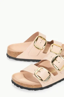 BIRKENSTOCK ARIZONA BIG BUCKLE SANDAL HIGH SHINE NEW BEIGE