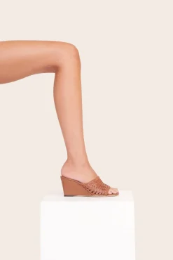 BLAIR WOVEN WEDGE TAN
