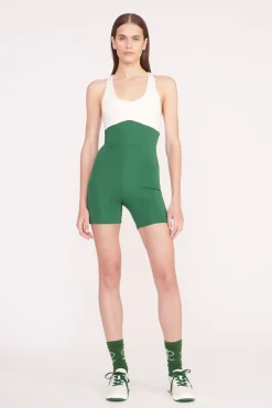 BOUNCE SHORT UNITARD COURT GREEN IVORY