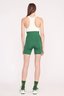 BOUNCE SHORT UNITARD COURT GREEN IVORY