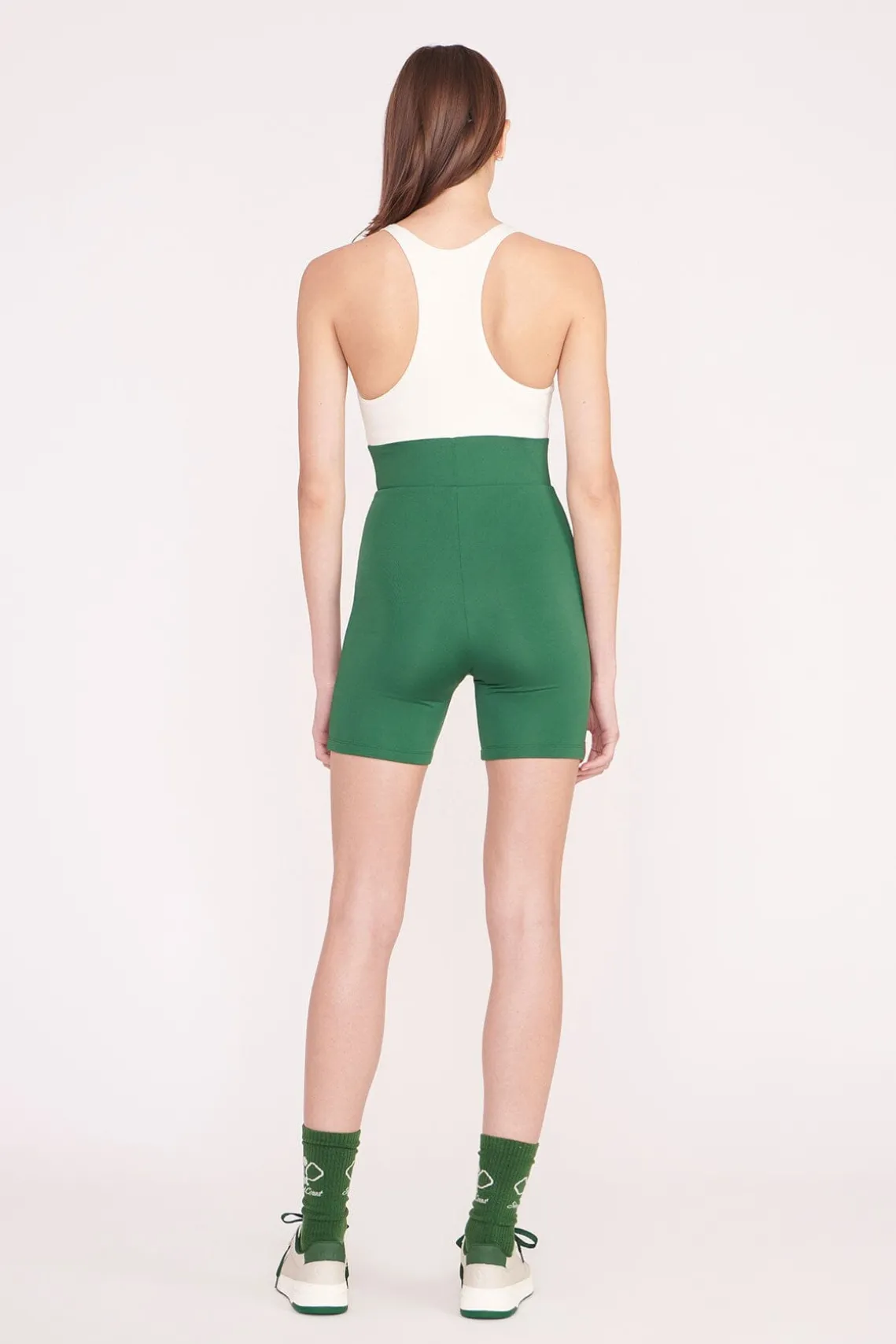 BOUNCE SHORT UNITARD COURT GREEN IVORY