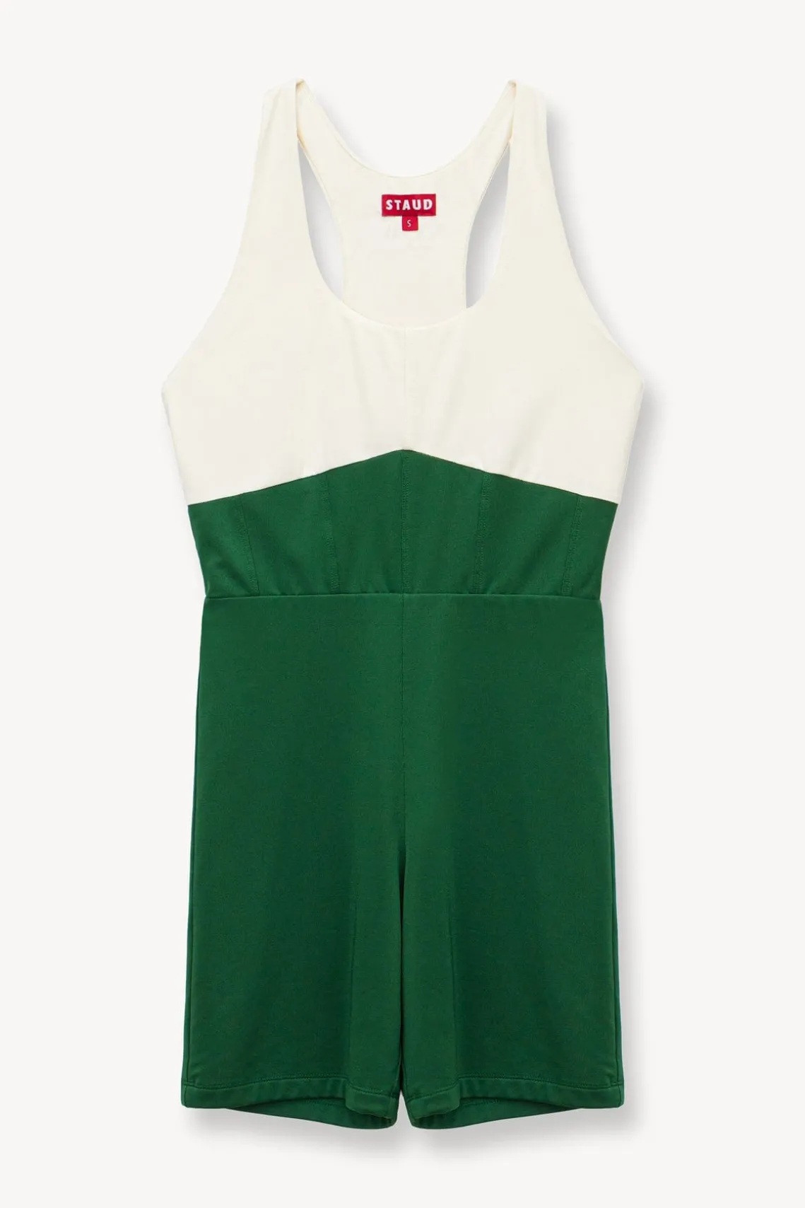 BOUNCE SHORT UNITARD COURT GREEN IVORY