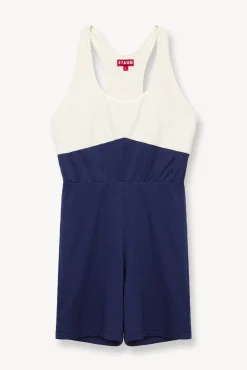 BOUNCE SHORT UNITARD NAVY IVORY