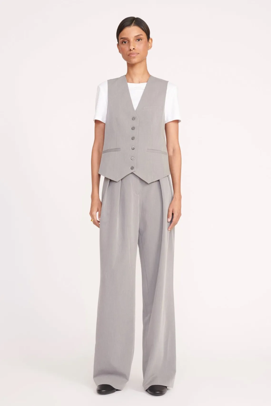 BRETT VEST HEATHER GREY