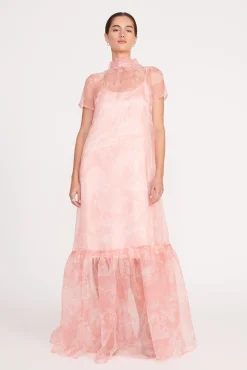 CALLUNA DRESS CHERRY BLOSSOM IVORY TOILE