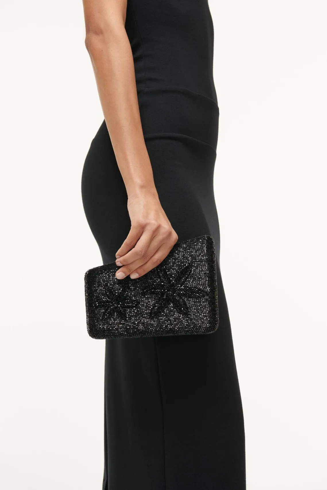 CARMELLA BEADED CLUTCH BLACK STARFISH