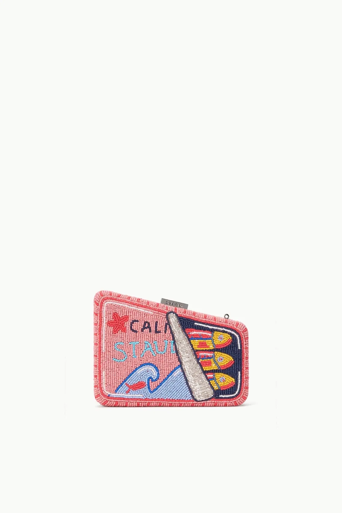 CARMELLA BEADED CLUTCH STAUDINES PINK
