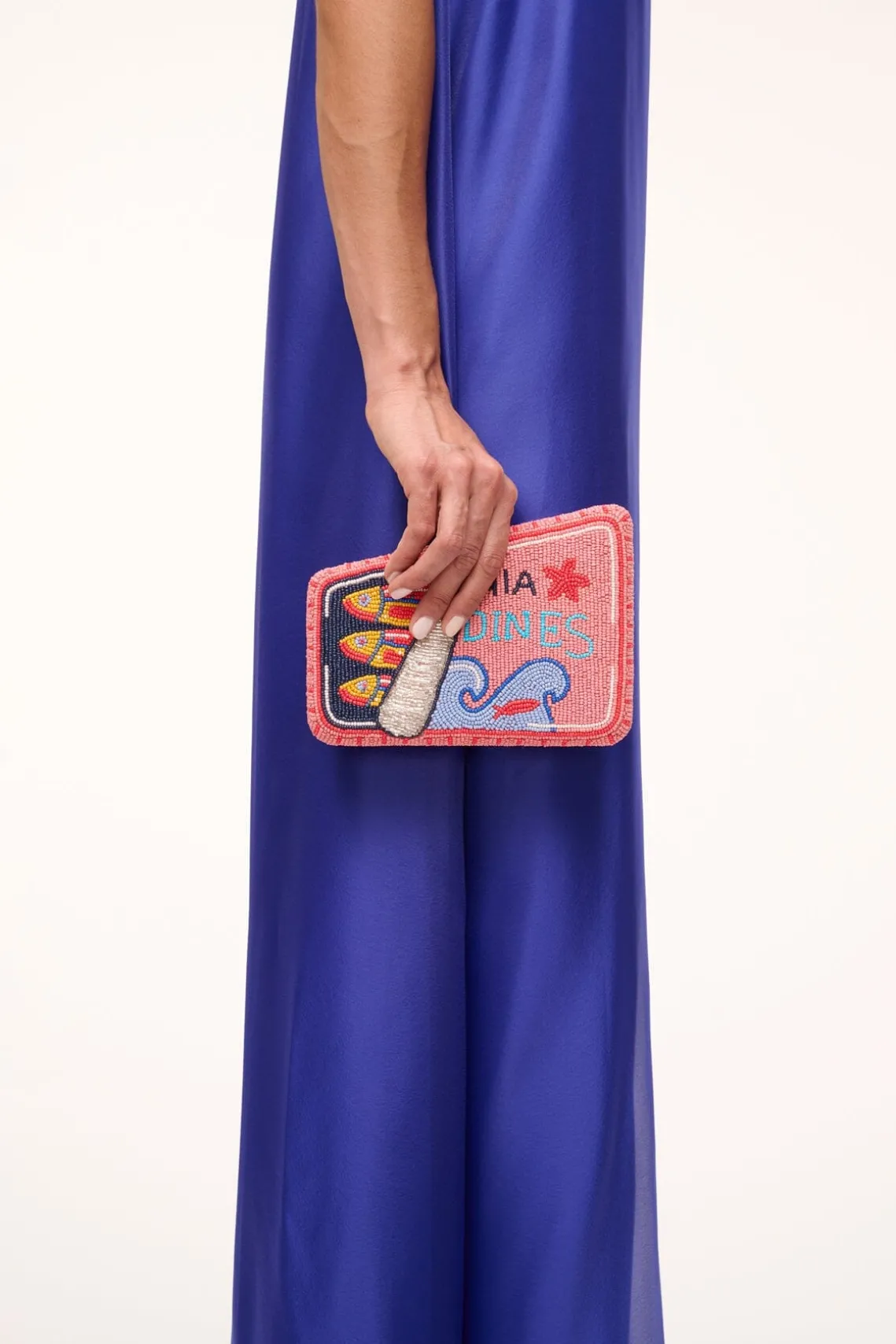 CARMELLA BEADED CLUTCH STAUDINES PINK