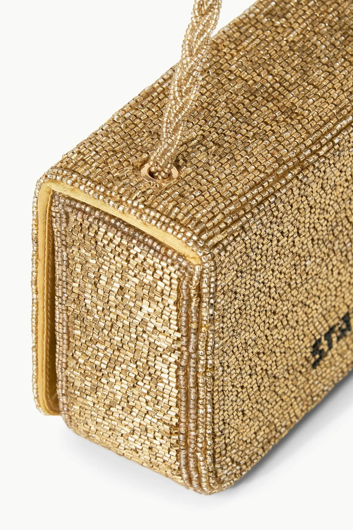 CARMEN BEADED BOX BAG GOLD