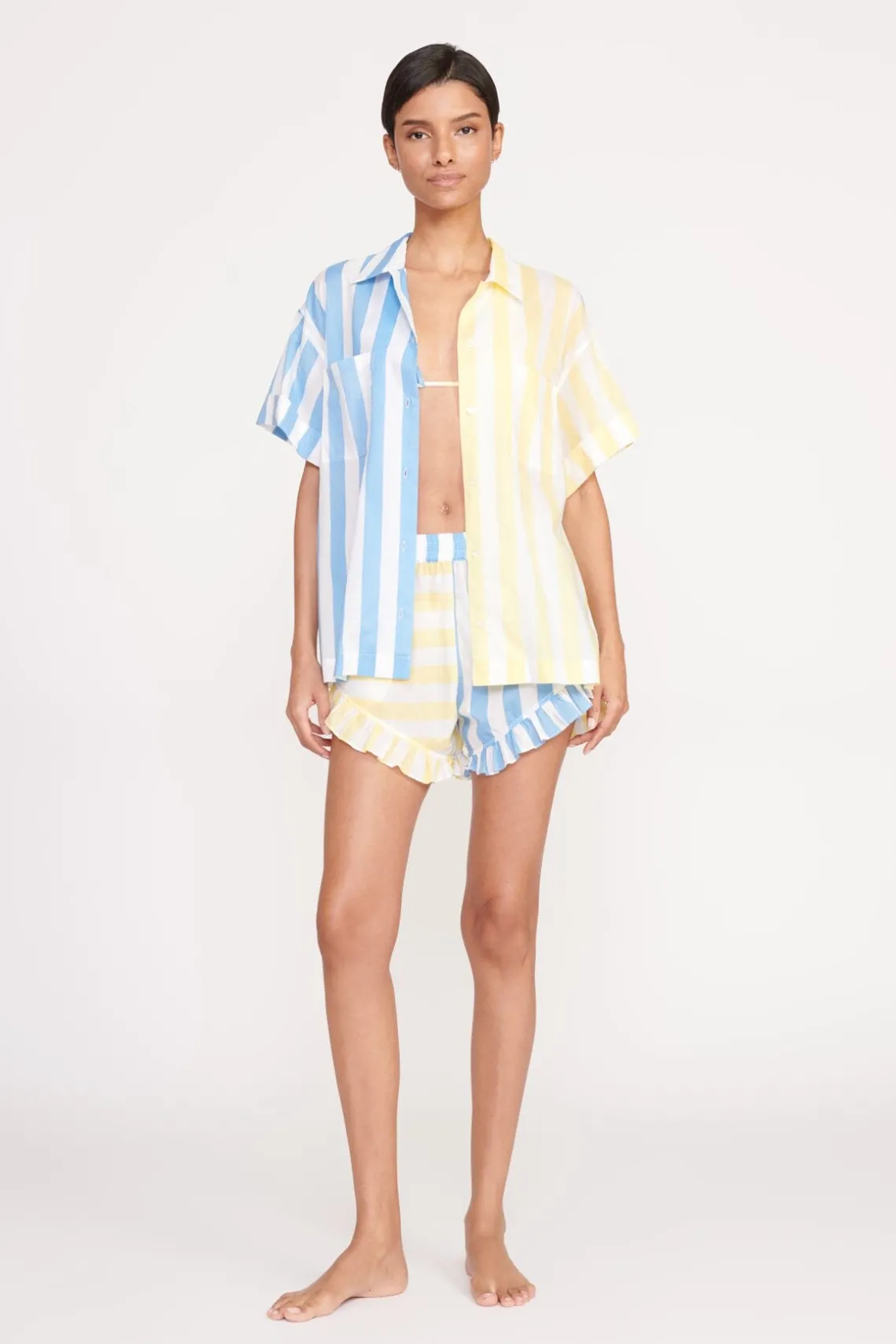 CHANNING TOP BUTTERCUP SEASHORE STRIPE