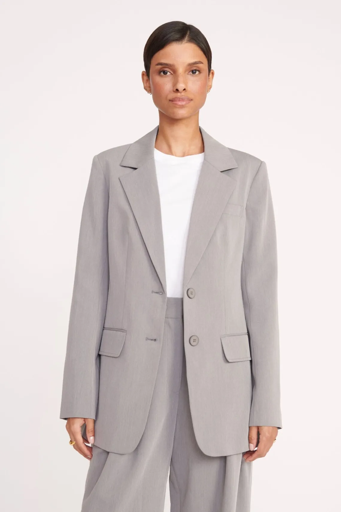 CITY BLAZER HEATHER GREY