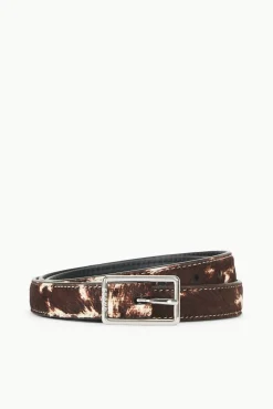 CLASSIC WAIST BELT BROWN & TAN HAIRCALF