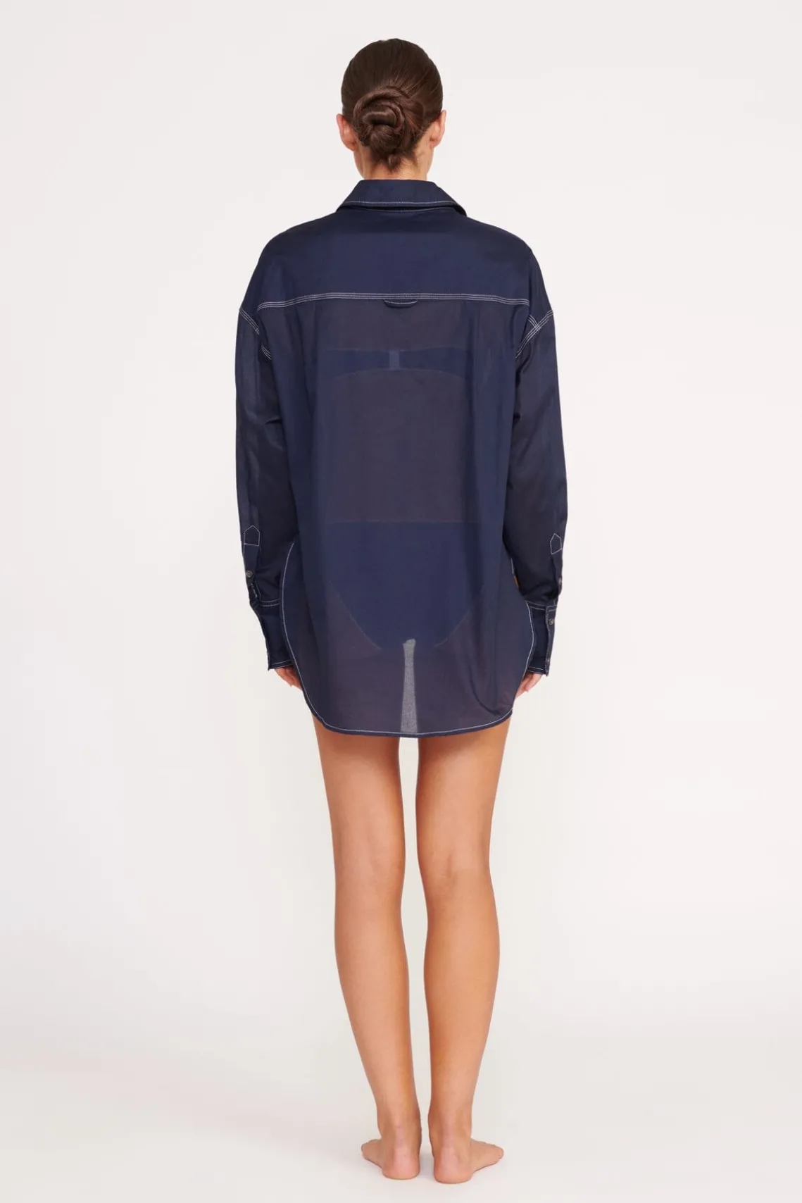COLTON SHIRT NAVY WHITE