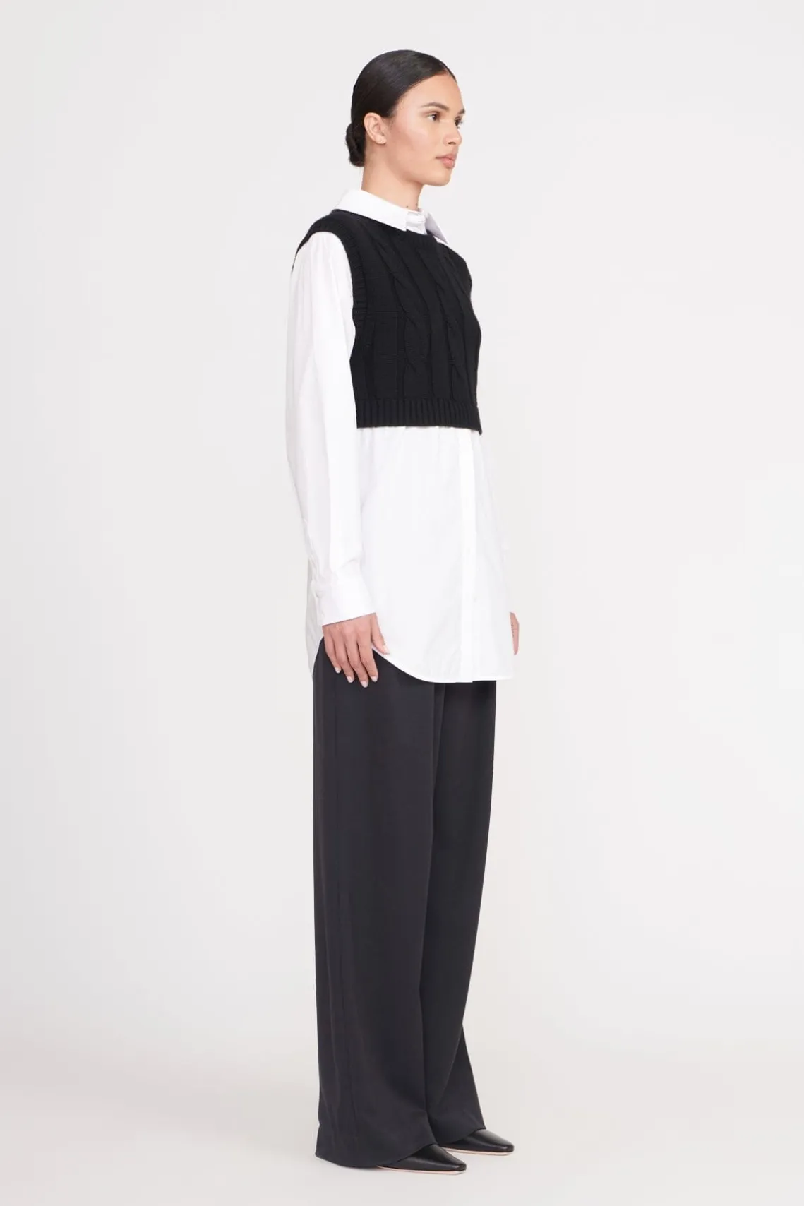 COOPER TOP BLACK WHITE