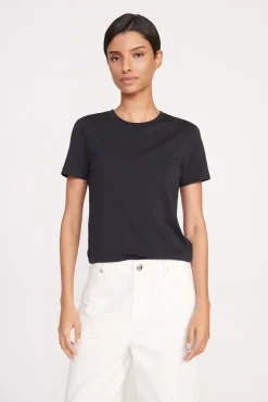 CREW NECK T SHIRT  BLACK