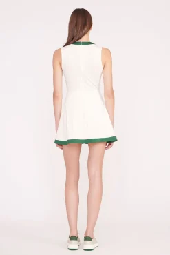 CROSS-COURT DRESS IVORY COURT GREEN