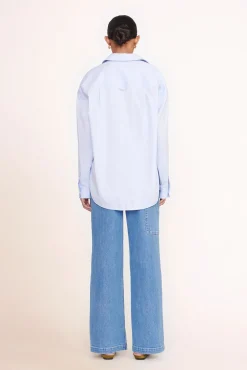 CUSTOM STAUD x C.BONZ CLASSIC OVERSIZED SHIRT OXFORD BLUE