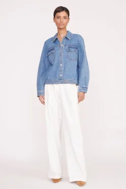 CUSTOM STAUD x C.BONZ OVERSIZED RYAN DENIM JACKET MEDIUM WASH