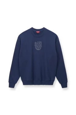 CUSTOM STAUD x C.BONZ OVERSIZED SWEATSHIRT NAVY