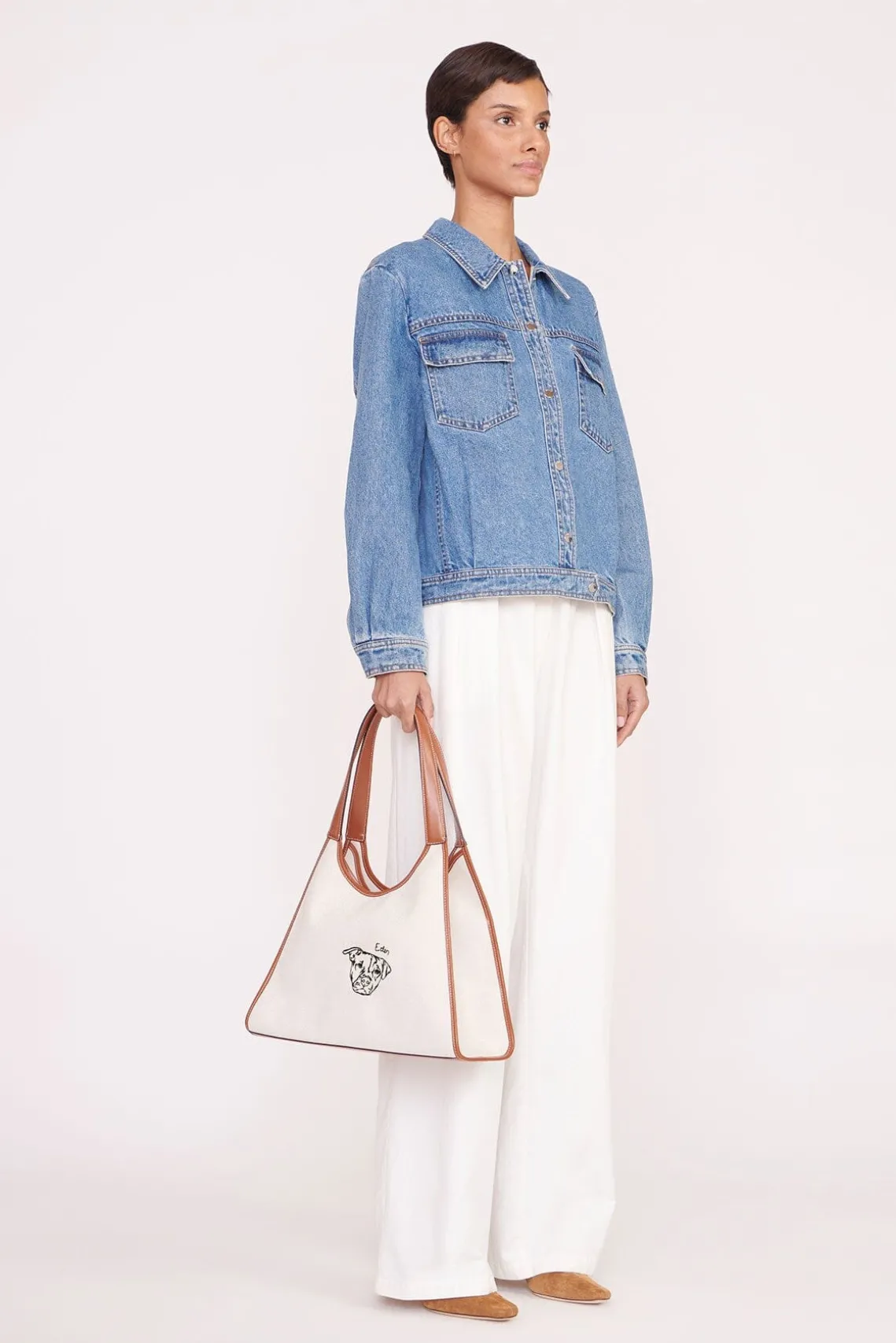 CUSTOM STAUD x C.BONZ SOFT REY BAG CREAM TAN