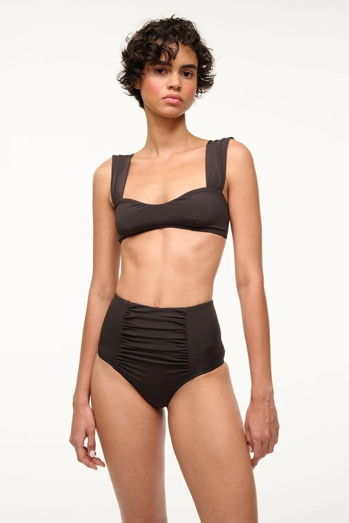 DECLAN HIGH RISE BIKINI BOTTOM BLACK
