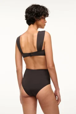 DECLAN HIGH RISE BIKINI BOTTOM BLACK