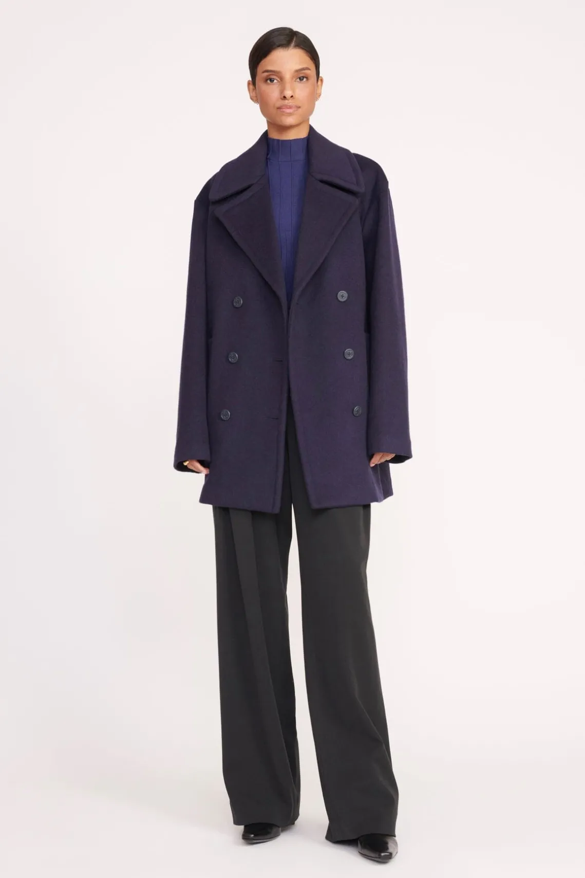 ELORA PEACOAT NAVY