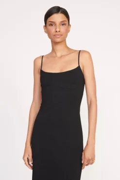 FARIDAH DRESS  BLACK IVORY