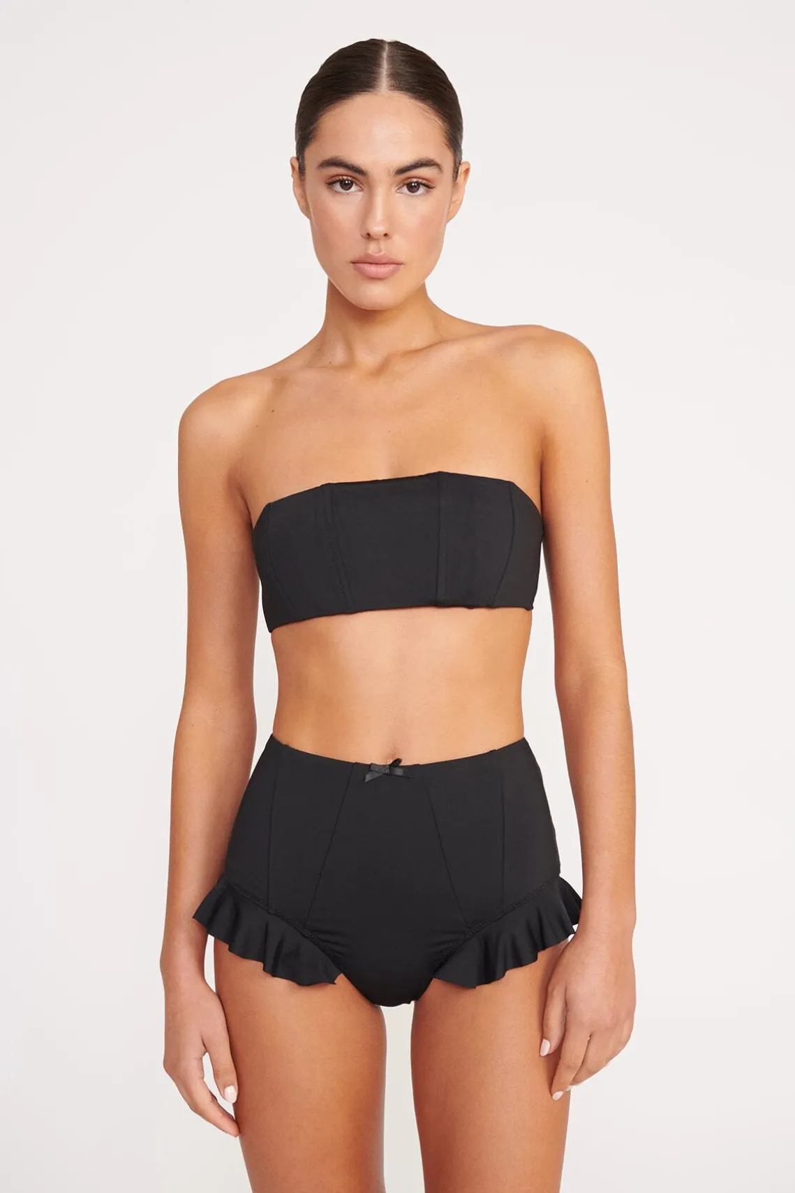 FLOURISH HIGH RISE BIKINI BOTTOM BLACK