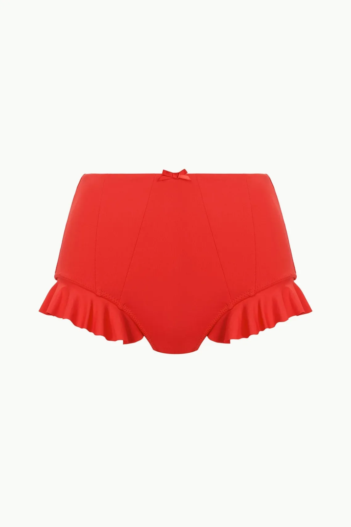 FLOURISH HIGH RISE BIKINI BOTTOM RED ROSE