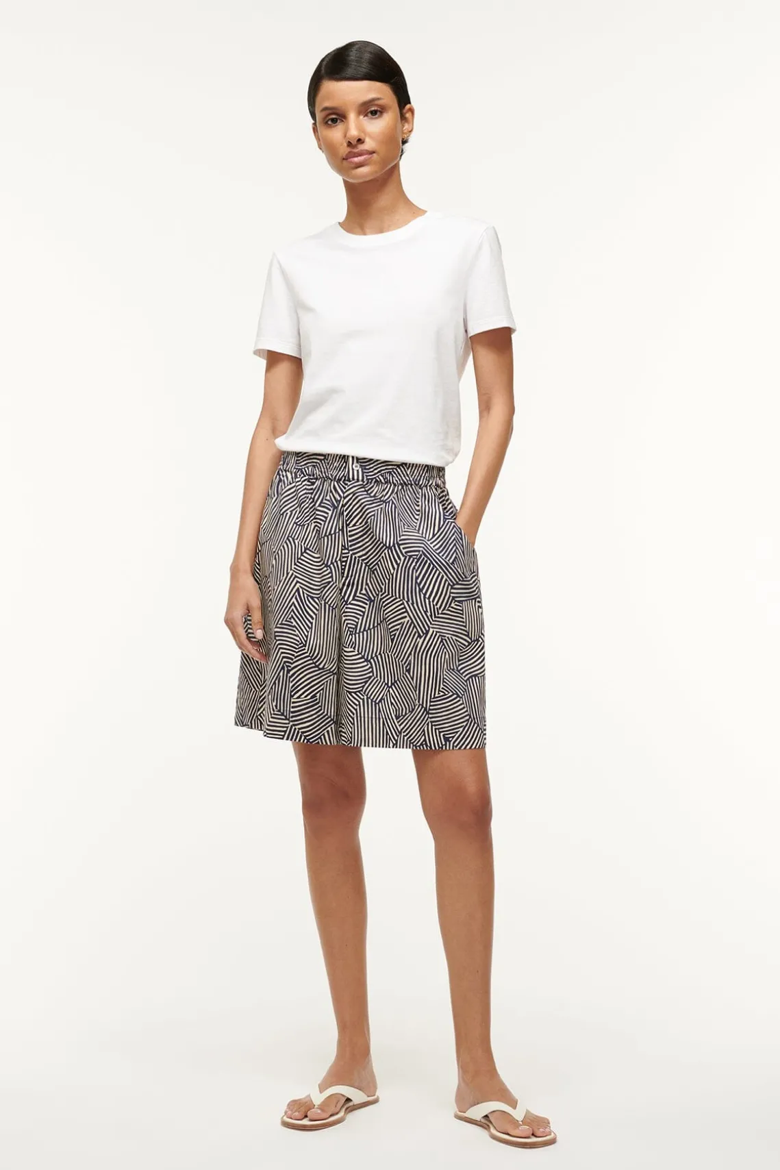 GENNY SHORT NAVY MOSAIC