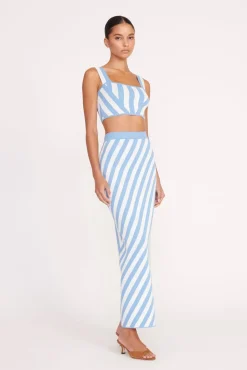 GIOVANNI SKIRT BLUE SEASHORE STRIPE