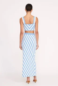 GIOVANNI SKIRT BLUE SEASHORE STRIPE