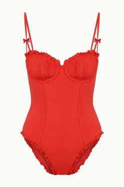 GOSSAMER ONE PIECE RED ROSE
