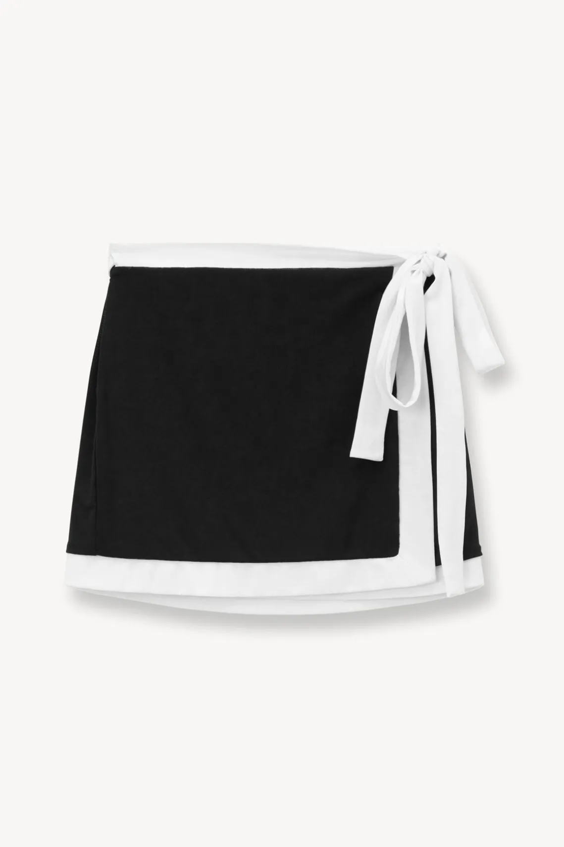GRETCHEN COVERUP WRAP SKIRT BLACK WHITE