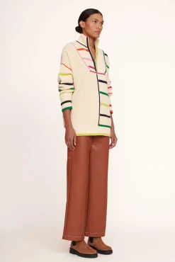 HAMPTON SWEATER  CREME RAINBOW MULTI