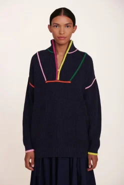 HAMPTON SWEATER  NAVY MULTI